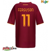 Camiseta AS Roma Evan Ferguson #11 Primera Equipación para mujer 2025-26 manga corta